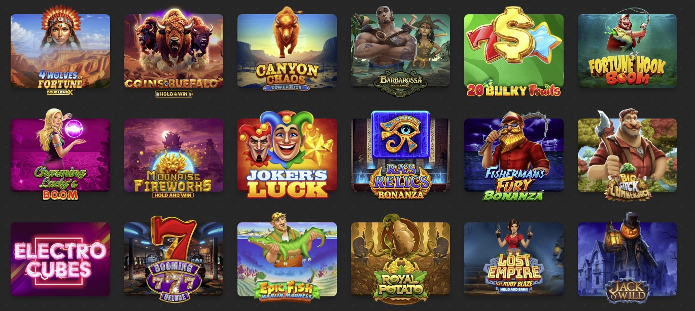 Sélection de jeux Winoui Casino